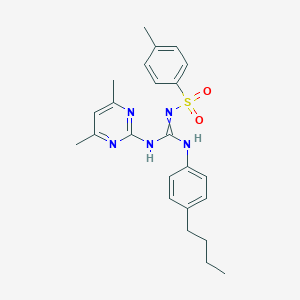 molecular formula C24H29N5O2S B382889 1-(4-Butylphenyl)-3-(4,6-dimethylpyrimidin-2-yl)-2-(4-methylphenyl)sulfonylguanidine 