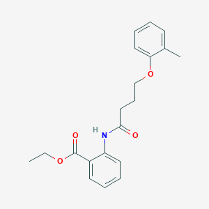 Ethyl 2-{[4-(2-methylphenoxy)butanoyl]amino}benzoate