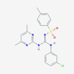1-(3-Chlorophenyl)-3-(4,6-dimethylpyrimidin-2-yl)-2-(4-methylphenyl)sulfonylguanidine