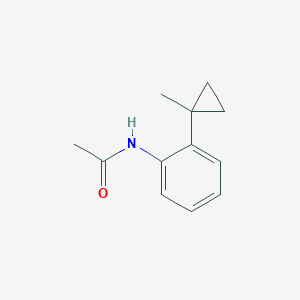 molecular formula C12H15NO B3828938 N-[2-(1-methylcyclopropyl)phenyl]acetamide CAS No. 210297-38-4