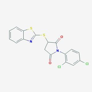 3-(1,3-Benzothiazol-2-ylsulfanyl)-1-(2,4-dichlorophenyl)pyrrolidine-2,5-dione