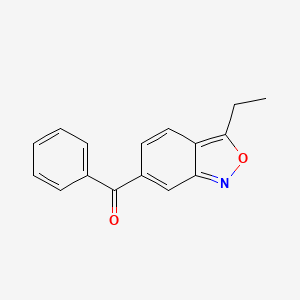 molecular formula C16H13NO2 B3828945 (3-ethyl-2,1-benzisoxazol-6-yl)(phenyl)methanone 