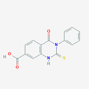 2-Mercapto-4-oxo-3-phenyl-3,4-dihydro-quinazoline-7-carboxylic acid