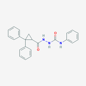 molecular formula C23H21N3O2 B3828972 2-[(2,2-diphenylcyclopropyl)carbonyl]-N-phenylhydrazinecarboxamide 