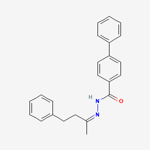 molecular formula C23H22N2O B3828989 N'-(1-methyl-3-phenylpropylidene)-4-biphenylcarbohydrazide 