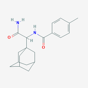 molecular formula C20H26N2O2 B3829016 N-[1-(1-adamantyl)-2-amino-2-oxoethyl]-4-methylbenzamide 