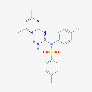 1-(4-Chlorophenyl)-2-(4,6-dimethylpyrimidin-2-yl)-1-(4-methylphenyl)sulfonylguanidine