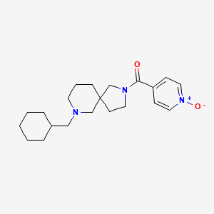 molecular formula C21H31N3O2 B3829033 7-(cyclohexylmethyl)-2-(1-oxidoisonicotinoyl)-2,7-diazaspiro[4.5]decane 