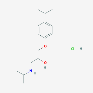 molecular formula C15H26ClNO2 B3829041 1-(isopropylamino)-3-(4-isopropylphenoxy)-2-propanol hydrochloride 