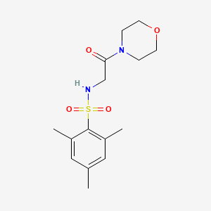 molecular formula C15H22N2O4S B3829042 2,4,6-trimethyl-N-[2-(4-morpholinyl)-2-oxoethyl]benzenesulfonamide 