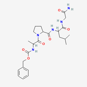 molecular formula C24H35N5O6 B3829049 N-[(benzyloxy)carbonyl]alanylprolylleucylglycinamide 
