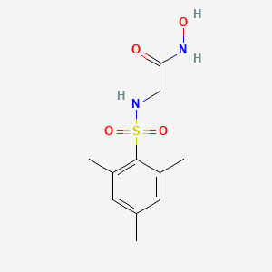 molecular formula C11H16N2O4S B3829059 N~1~-hydroxy-N~2~-(mesitylsulfonyl)glycinamide 