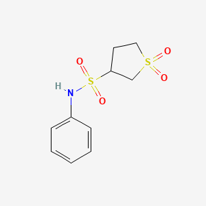 molecular formula C10H13NO4S2 B3829087 N-phenyltetrahydro-3-thiophenesulfonamide 1,1-dioxide 
