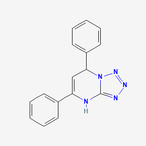 molecular formula C16H13N5 B3829107 5,7-diphenyl-4,7-dihydrotetrazolo[1,5-a]pyrimidine 