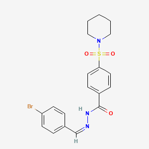 N'-(4-bromobenzylidene)-4-(1-piperidinylsulfonyl)benzohydrazide