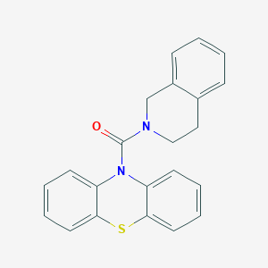 molecular formula C22H18N2OS B382915 3,4-dihydro-1H-isoquinolin-2-yl(phenothiazin-10-yl)methanone CAS No. 375833-09-3