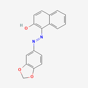 1,2-naphthalenedione 1-(1,3-benzodioxol-5-ylhydrazone)