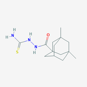 molecular formula C14H23N3OS B3829195 2-[(3,5-dimethyl-1-adamantyl)carbonyl]hydrazinecarbothioamide 