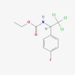 molecular formula C11H11Cl3FNO2 B3829212 ethyl [2,2,2-trichloro-1-(4-fluorophenyl)ethyl]carbamate 