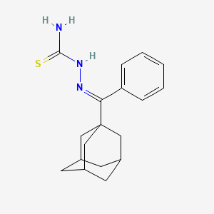 molecular formula C18H23N3S B3829213 1-adamantyl(phenyl)methanone thiosemicarbazone 
