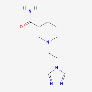 molecular formula C10H17N5O B3829228 1-[2-(4H-1,2,4-triazol-4-yl)ethyl]piperidine-3-carboxamide 