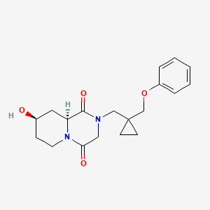 molecular formula C19H24N2O4 B3829233 (8R*,9aS*)-8-hydroxy-2-{[1-(phenoxymethyl)cyclopropyl]methyl}tetrahydro-2H-pyrido[1,2-a]pyrazine-1,4(3H,6H)-dione 
