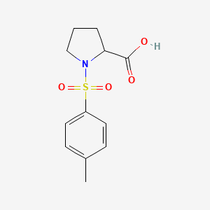 molecular formula C12H15NO4S B3829243 1-[(4-methylphenyl)sulfonyl]proline 