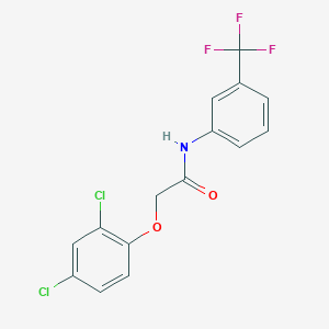 molecular formula C15H10Cl2F3NO2 B3829256 2-(2,4-dichlorophenoxy)-N-[3-(trifluoromethyl)phenyl]acetamide CAS No. 330-61-0