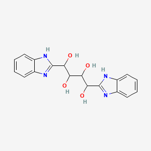 molecular formula C18H18N4O4 B3829303 1,4-bis(1H-benzimidazol-2-yl)-1,2,3,4-butanetetrol CAS No. 10300-57-9