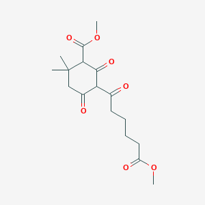 methyl 5-(6-methoxy-6-oxohexanoyl)-2,2-dimethyl-4,6-dioxocyclohexanecarboxylate