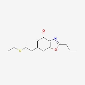 molecular formula C15H23NO2S B3829436 6-[2-(ethylthio)propyl]-2-propyl-6,7-dihydro-1,3-benzoxazol-4(5H)-one 