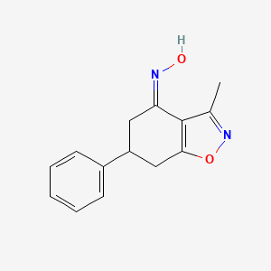 molecular formula C14H14N2O2 B3829447 3-methyl-6-phenyl-6,7-dihydro-1,2-benzisoxazol-4(5H)-one oxime 