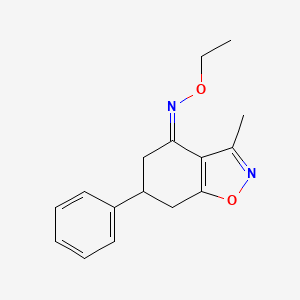 molecular formula C16H18N2O2 B3829450 3-methyl-6-phenyl-6,7-dihydro-1,2-benzisoxazol-4(5H)-one O-ethyloxime 