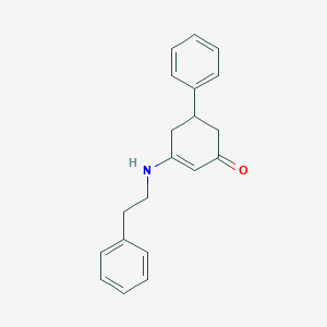 molecular formula C20H21NO B3829481 5-phenyl-3-[(2-phenylethyl)amino]-2-cyclohexen-1-one 
