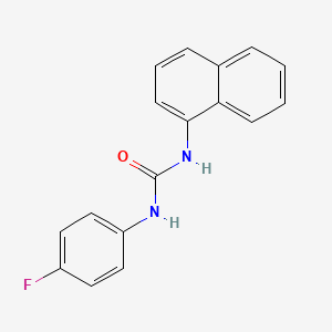 molecular formula C17H13FN2O B3829487 N-(4-fluorophenyl)-N'-1-naphthylurea 