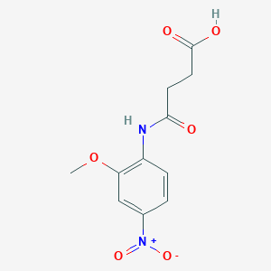 molecular formula C11H12N2O6 B3829554 4-[(2-methoxy-4-nitrophenyl)amino]-4-oxobutanoic acid 
