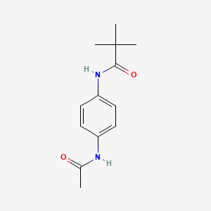 molecular formula C13H18N2O2 B3829583 N-[4-(acetylamino)phenyl]-2,2-dimethylpropanamide 