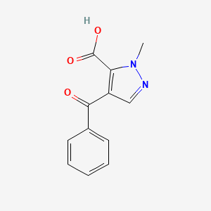 molecular formula C12H10N2O3 B3829612 4-benzoyl-1-methyl-1H-pyrazole-5-carboxylic acid 