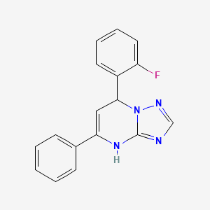 molecular formula C17H13FN4 B3829623 7-(2-fluorophenyl)-5-phenyl-4,7-dihydro[1,2,4]triazolo[1,5-a]pyrimidine CAS No. 294651-54-0