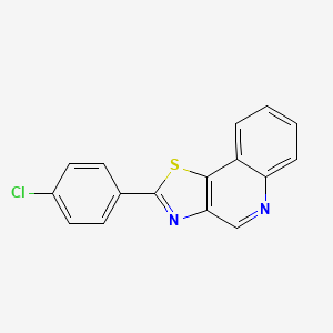 molecular formula C16H9ClN2S B3829670 2-(4-chlorophenyl)[1,3]thiazolo[4,5-c]quinoline 