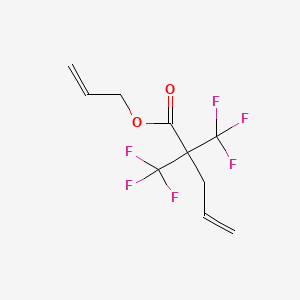 molecular formula C10H10F6O2 B3829735 allyl 2,2-bis(trifluoromethyl)-4-pentenoate 