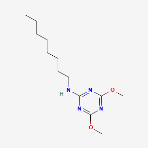 molecular formula C13H24N4O2 B3829757 4,6-dimethoxy-N-octyl-1,3,5-triazin-2-amine 