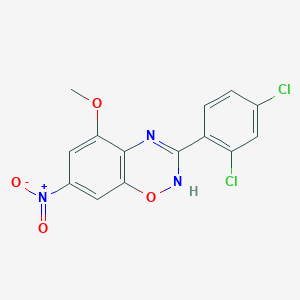 molecular formula C14H9Cl2N3O4 B3829779 3-(2,4-dichlorophenyl)-5-methoxy-7-nitro-4H-1,2,4-benzoxadiazine 