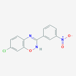 molecular formula C13H8ClN3O3 B3829790 7-chloro-3-(3-nitrophenyl)-4H-1,2,4-benzoxadiazine 