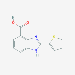 molecular formula C12H8N2O2S B038298 2-(2-thienyl)-1H-benzimidazole-4-carboxylic acid CAS No. 124340-77-8