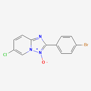 molecular formula C12H7BrClN3O B3829806 2-(4-bromophenyl)-6-chloro[1,2,4]triazolo[1,5-a]pyridine 3-oxide 