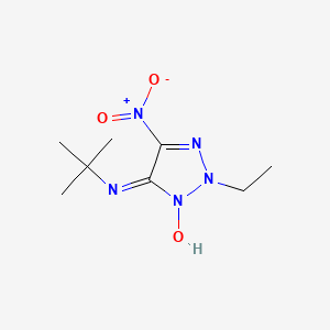 molecular formula C8H15N5O3 B3829821 N-(tert-butyl)-2-ethyl-5-nitro-2H-1,2,3-triazol-4-amine 3-oxide 