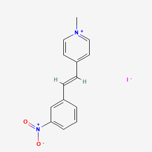 molecular formula C14H13IN2O2 B3829829 1-methyl-4-[2-(3-nitrophenyl)vinyl]pyridinium iodide 