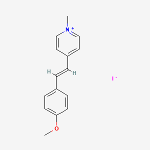 molecular formula C15H16INO B3829844 4-[2-(4-methoxyphenyl)vinyl]-1-methylpyridinium iodide CAS No. 19224-32-9