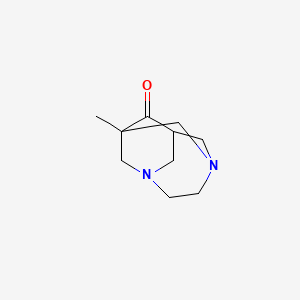 molecular formula C10H16N2O B3829850 1-methyl-3,6-diazatricyclo[4.3.1.1~3,8~]undecan-9-one 